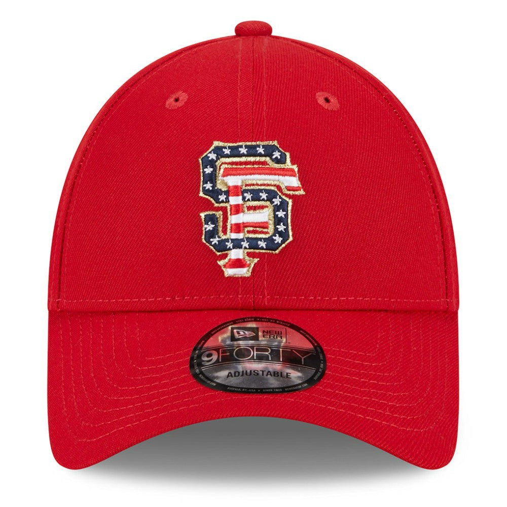 San Francisco Giants New Era 2023 Fourth of July 9FORTY Adjustable Hat - Red - New Era Discount