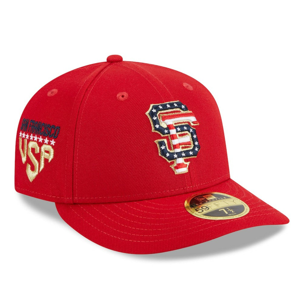 San Francisco Giants New Era 2023 Fourth of July Low Profile 59FIFTY Fitted Hat - Red - New Era on Sale