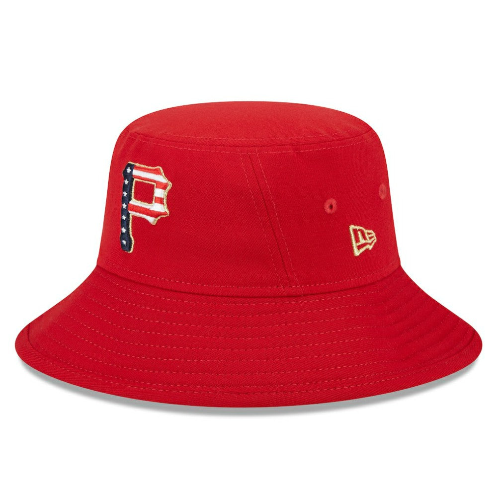 Pittsburgh Pirates New Era 2023 Fourth of July Bucket Hat - Red - New Era Online