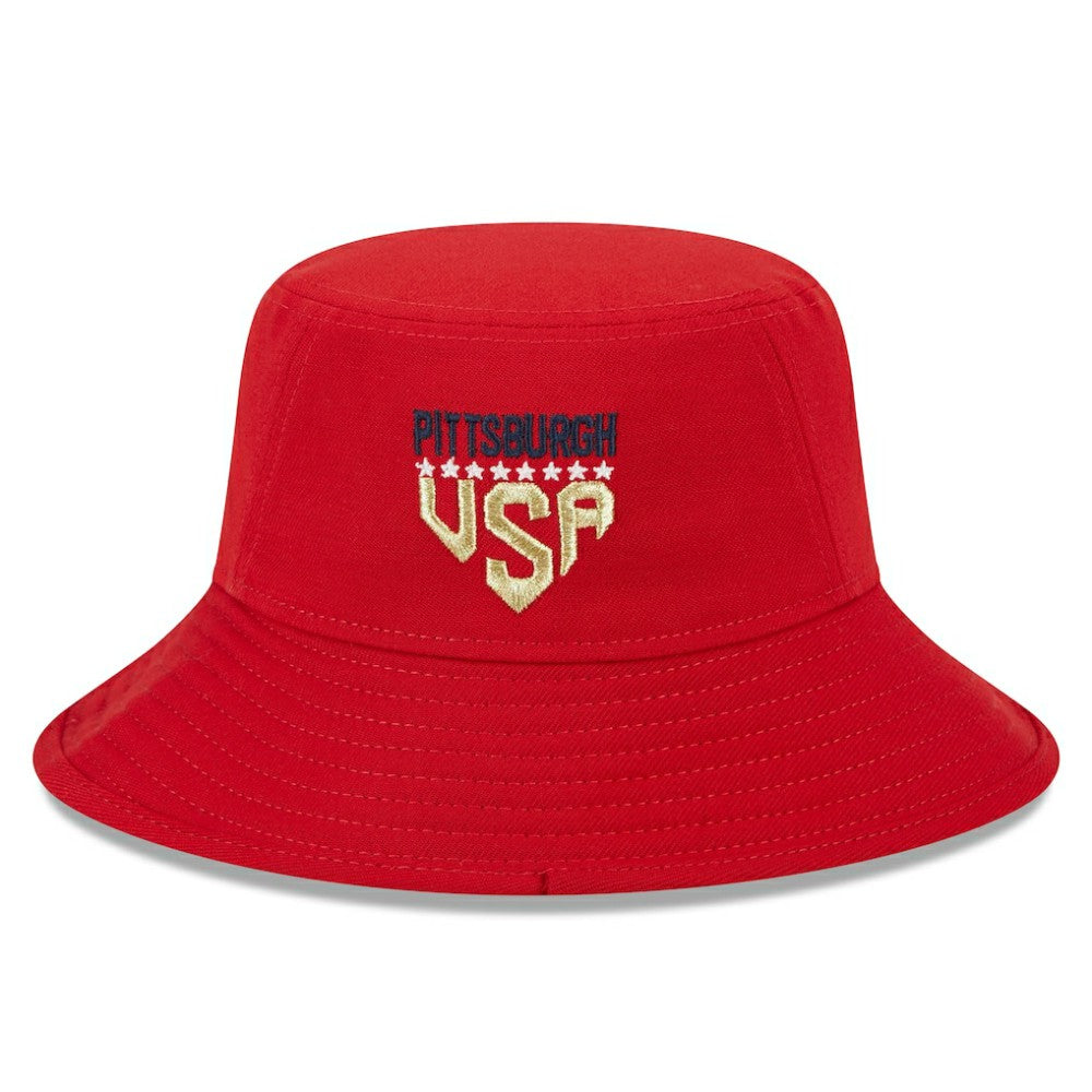 Pittsburgh Pirates New Era 2023 Fourth of July Bucket Hat - Red - New Era Online