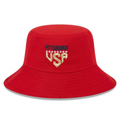 Pittsburgh Pirates New Era 2023 Fourth of July Bucket Hat - Red - New Era Online