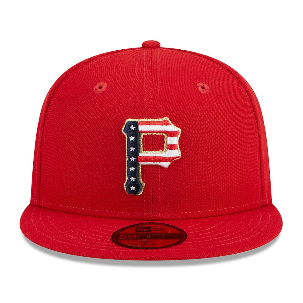 Pittsburgh Pirates New Era 2023 Fourth of July 59FIFTY Fitted Hat - Red - New Era Online