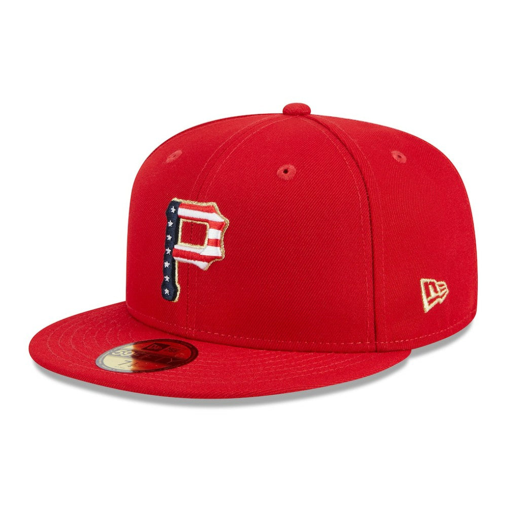 Pittsburgh Pirates New Era 2023 Fourth of July 59FIFTY Fitted Hat - Red - New Era Online