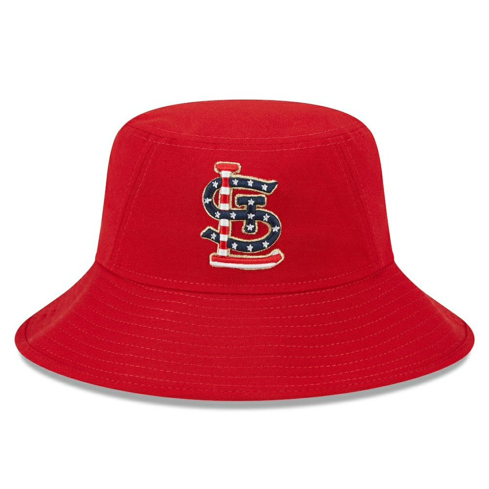 St. Louis Cardinals New Era 2023 Fourth of July Bucket Hat - Red - New Era Online