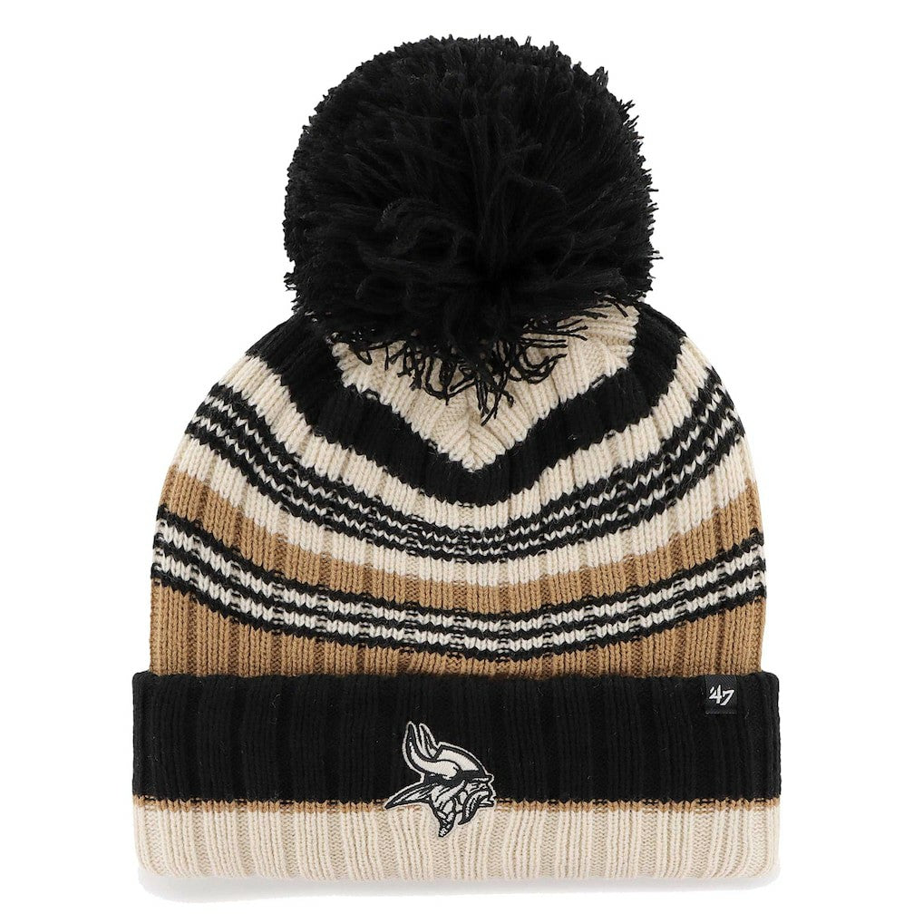 47 brand Minnesota Vikings '47 Women's Barista Cuffed Knit Hat with Pom Natural