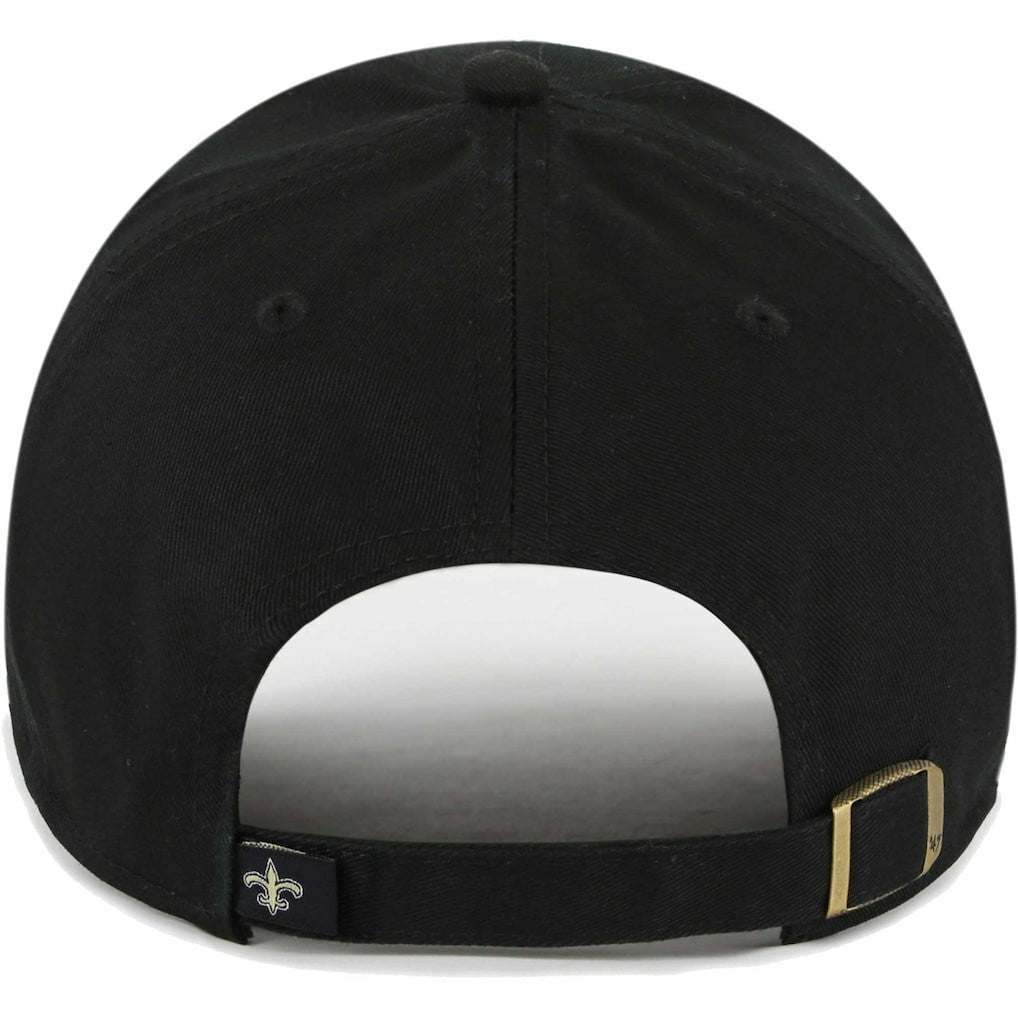 47 brand New Orleans Saints '47 Women's Sidney Clean Up Adjustable Hat Black