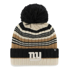 47 brand New York Giants '47 Women's Barista Cuffed Knit Hat with Pom Natural
