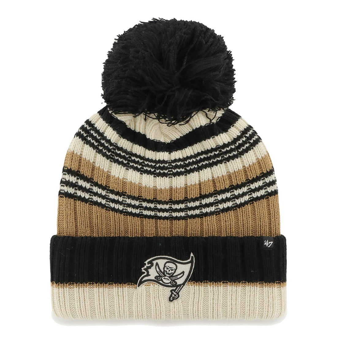 47 brand Tampa Bay Buccaneers '47 Women's Barista Cuffed Knit Hat with Pom Natural