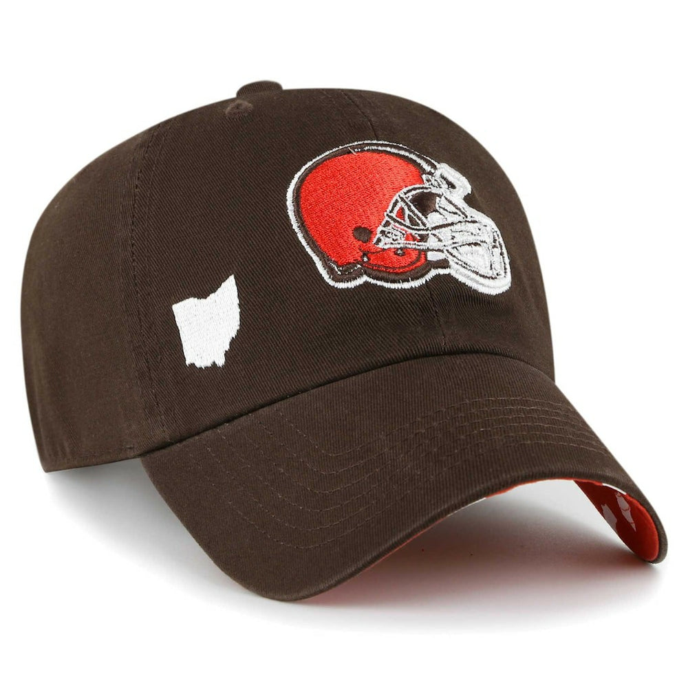 47 brand Cleveland Browns '47 Women's Confetti Icon Clean Up Adjustable Hat Brown