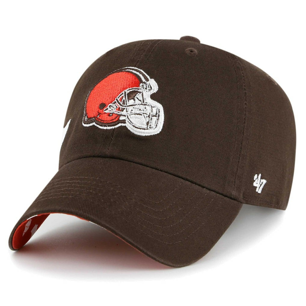 47 brand Cleveland Browns '47 Women's Confetti Icon Clean Up Adjustable Hat Brown