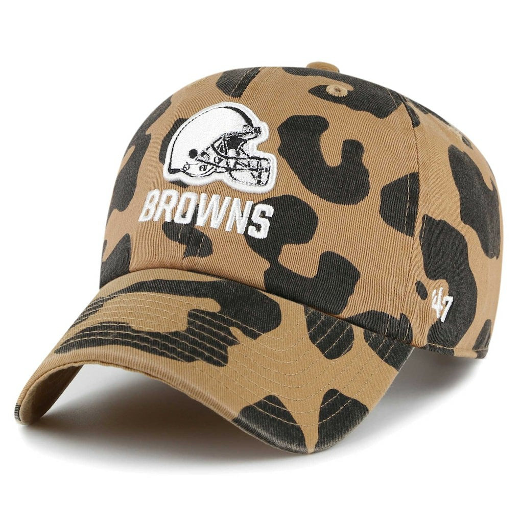 47 brand Cleveland Browns '47 Women's Rosette Clean Up Adjustable Hat Tan