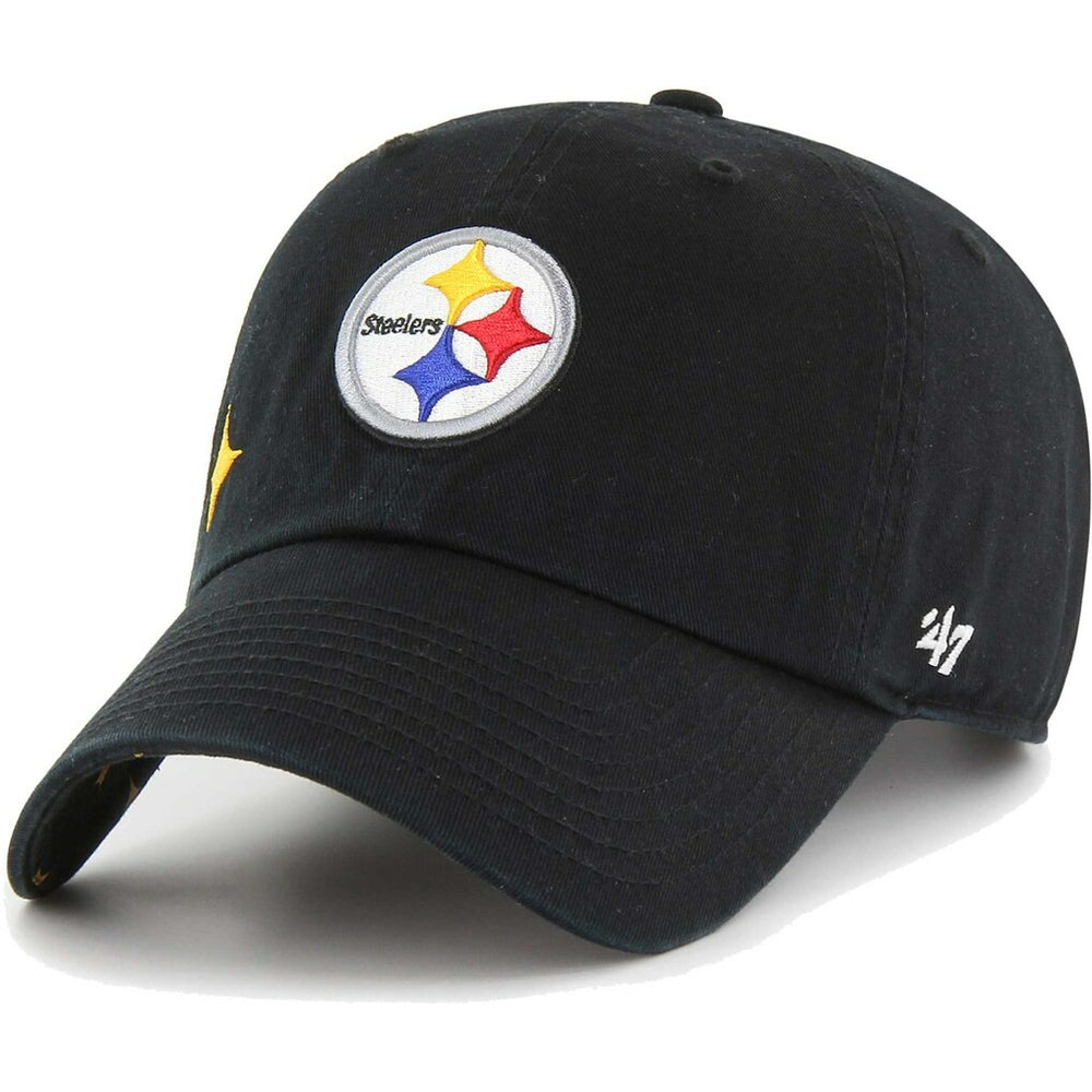 47 brand Pittsburgh Steelers '47 Women's Confetti Icon Clean Up Adjustable Hat Black