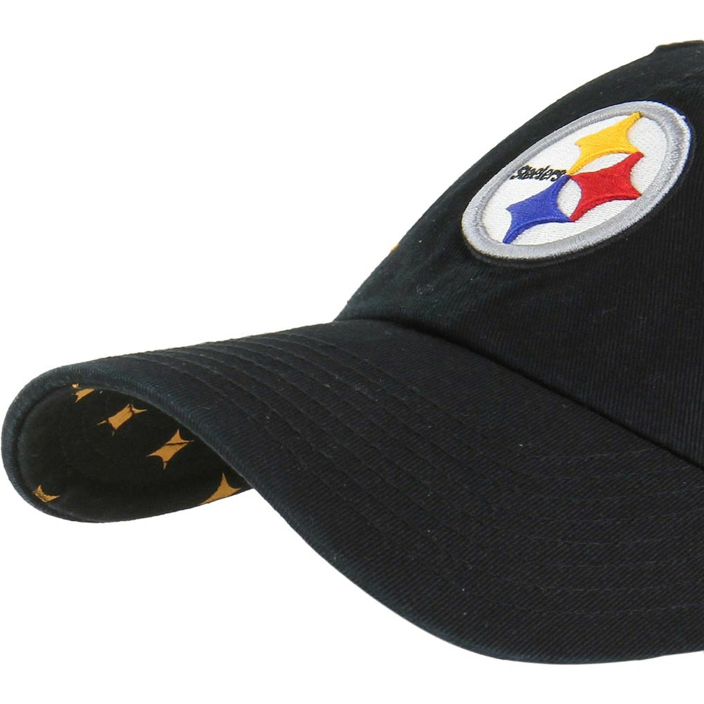 47 brand Pittsburgh Steelers '47 Women's Confetti Icon Clean Up Adjustable Hat Black