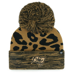 47 brand Tampa Bay Buccaneers '47 Women's Rosette Cuffed Knit Hat with Pom Brown
