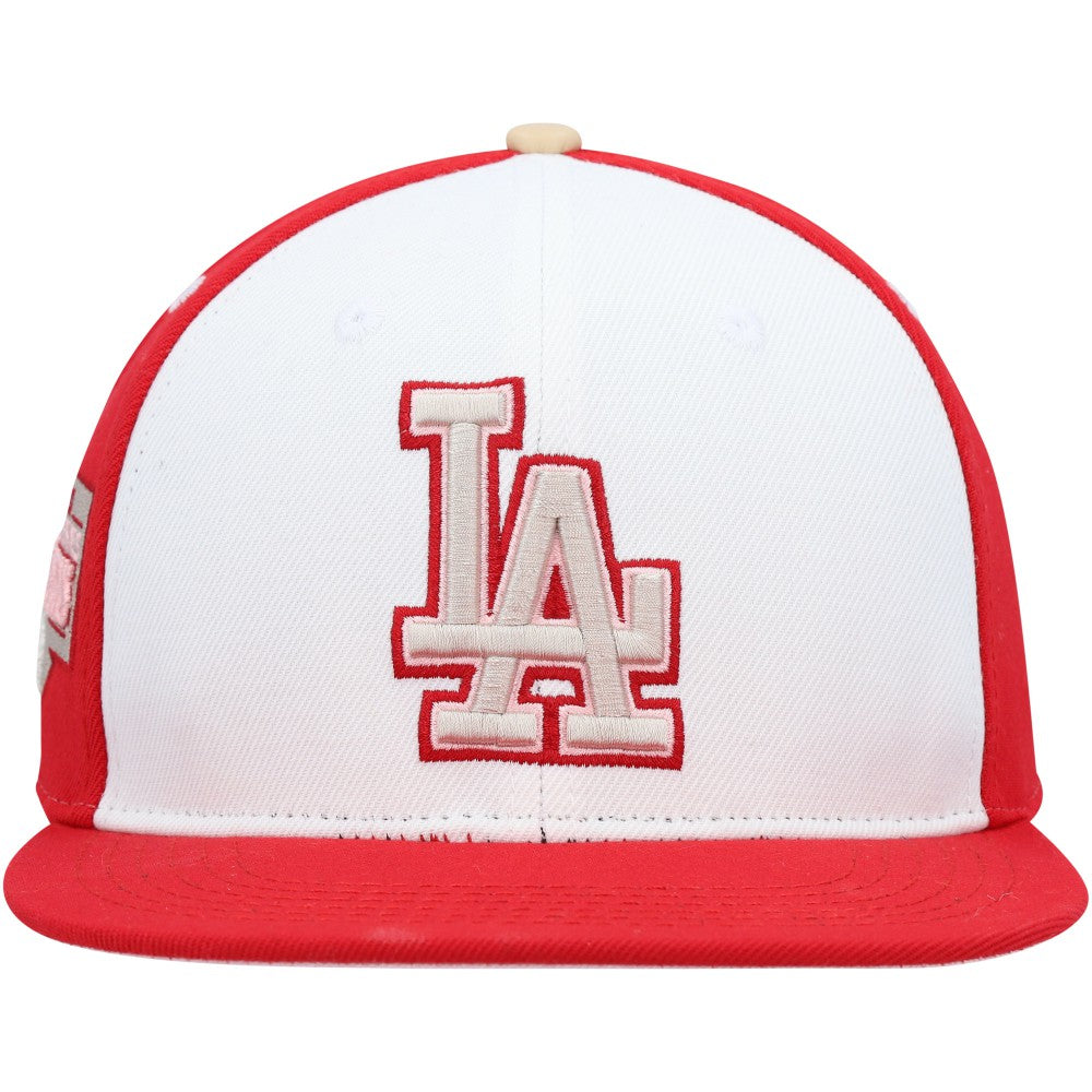 Los Angeles Dodgers Pro Standard Strawberry Ice Cream Drip Snapback Hat - White/Red - MLB Sale