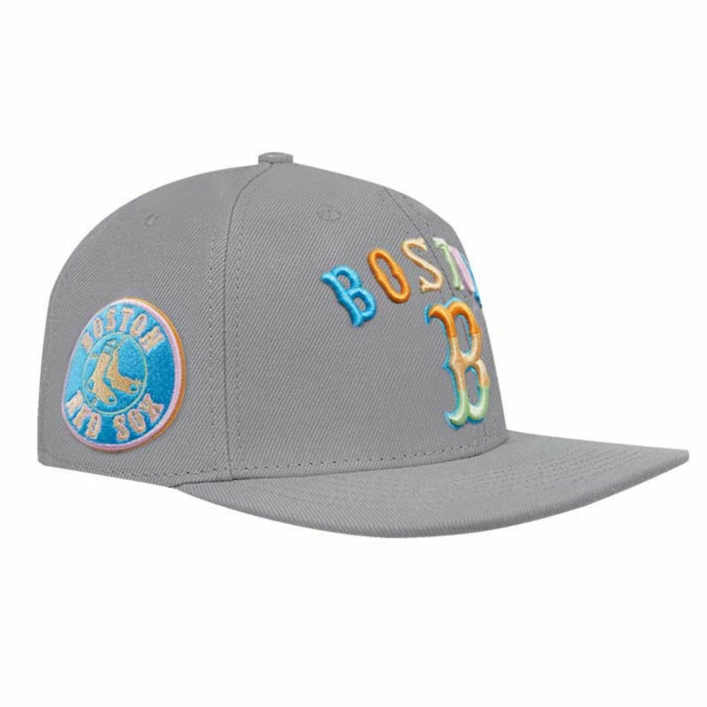 Boston Red Sox Pro Standard Washed Neon Snapback Hat - Gray - MLB Online