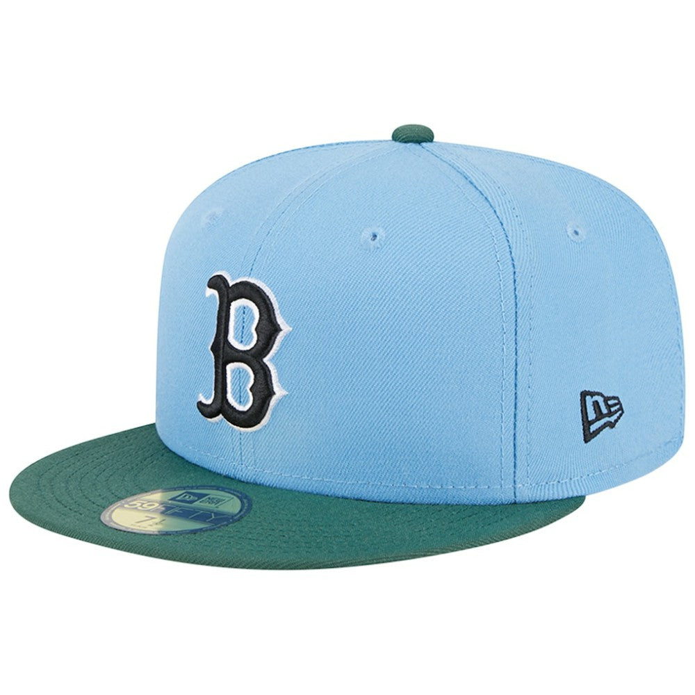 Boston Red Sox New Era 2007 World Series 59FIFTY Fitted Hat - Sky Blue/Cilantro - New Era Lifestyle