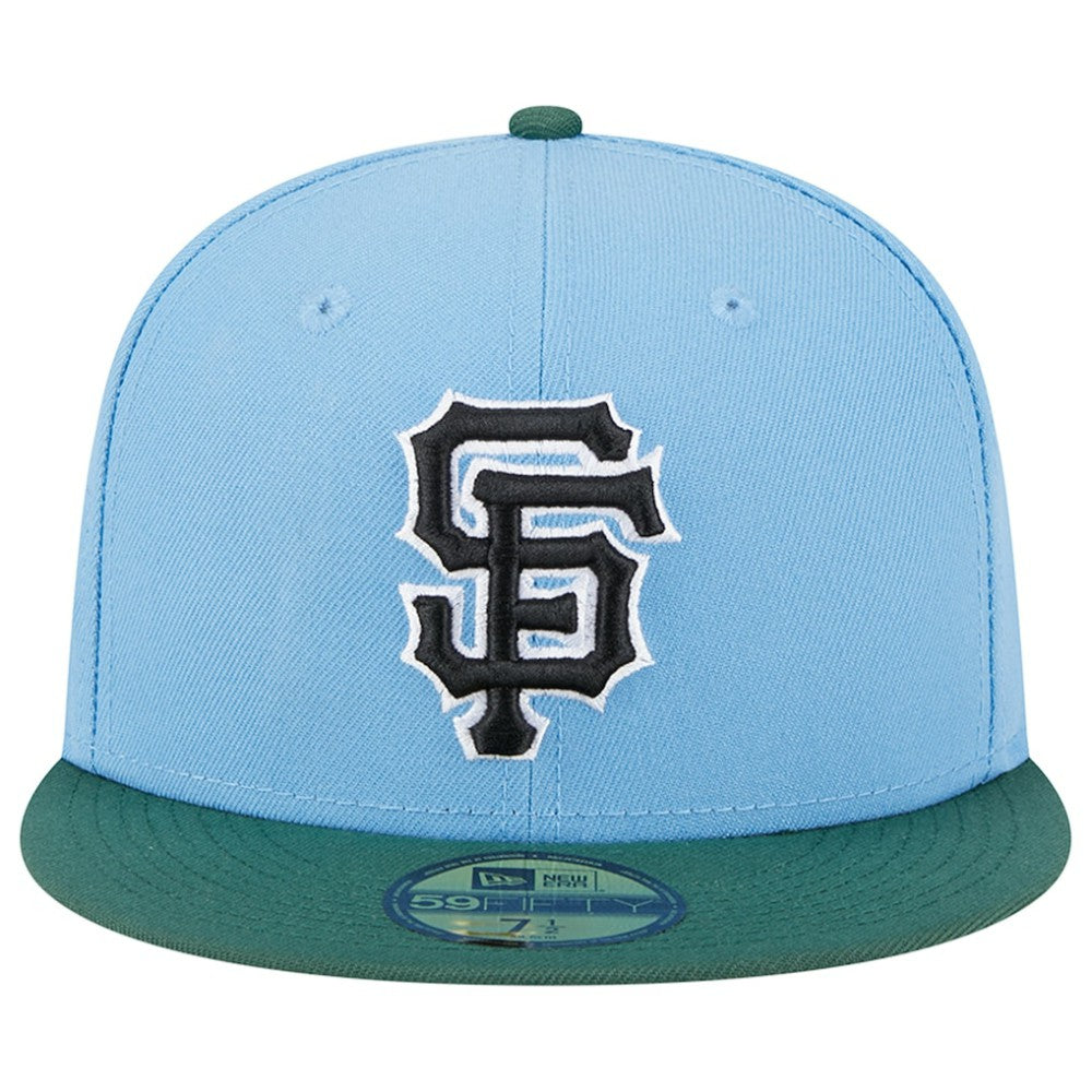 San Francisco Giants New Era 2002 World Series 59FIFTY Fitted Hat - Sky Blue/Cilantro - New Era Discount