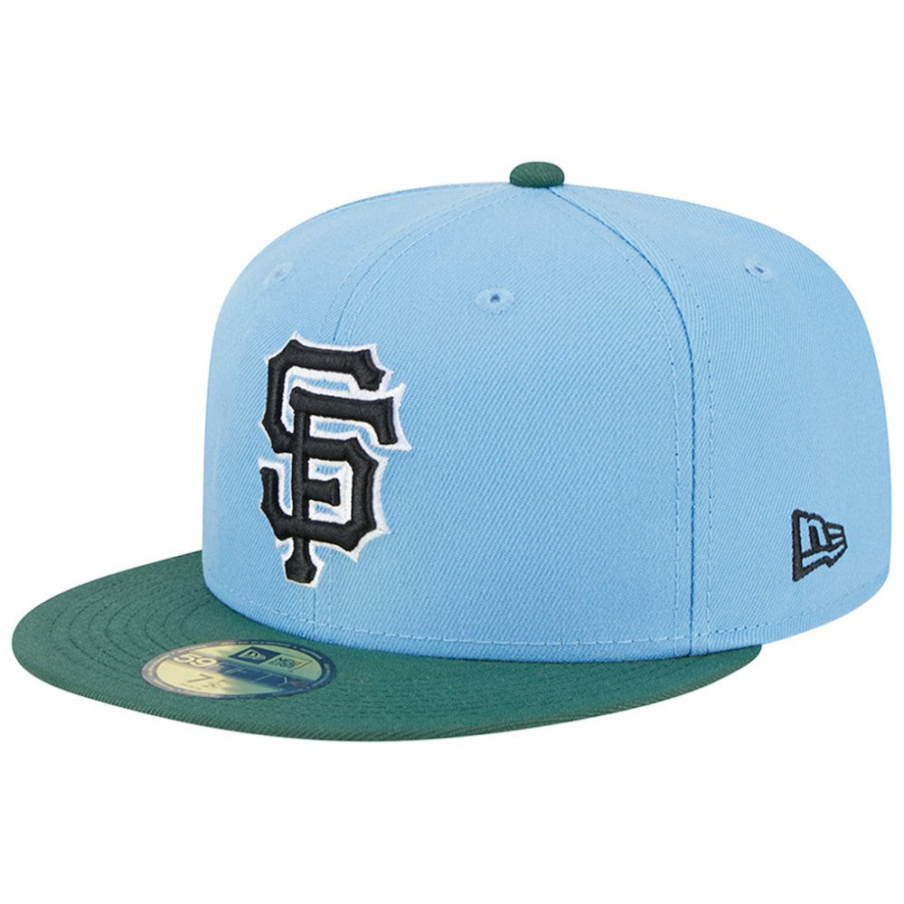 San Francisco Giants New Era 2002 World Series 59FIFTY Fitted Hat - Sky Blue/Cilantro - New Era Discount