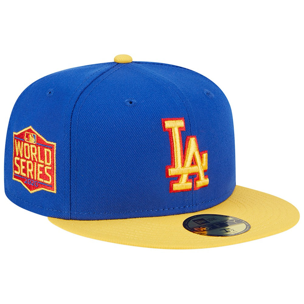 Los Angeles Dodgers New Era Empire 59FIFTY Fitted Hat - Royal/Yellow - New Era Discount