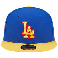 Los Angeles Dodgers New Era Empire 59FIFTY Fitted Hat - Royal/Yellow - New Era Discount
