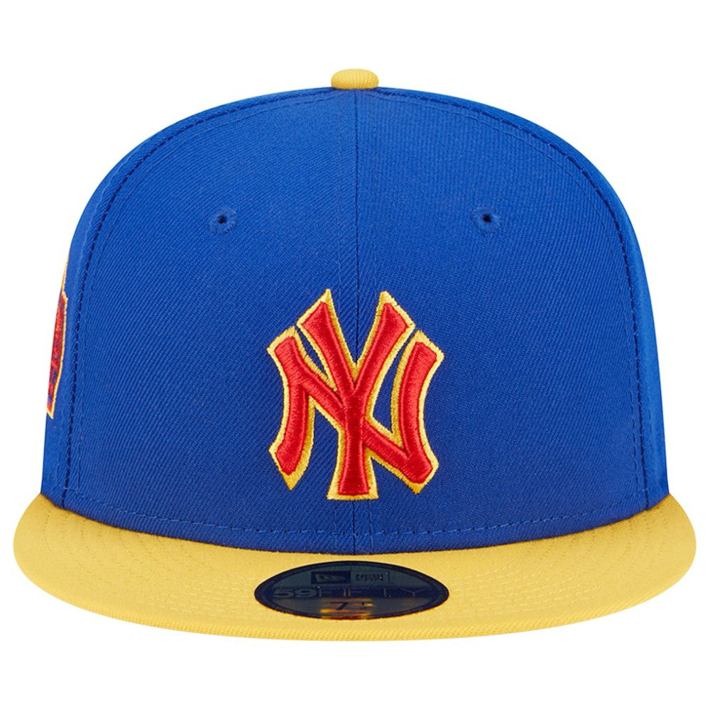 New York Yankees New Era Empire 59FIFTY Fitted Hat - Royal/Yellow - New Era Sale
