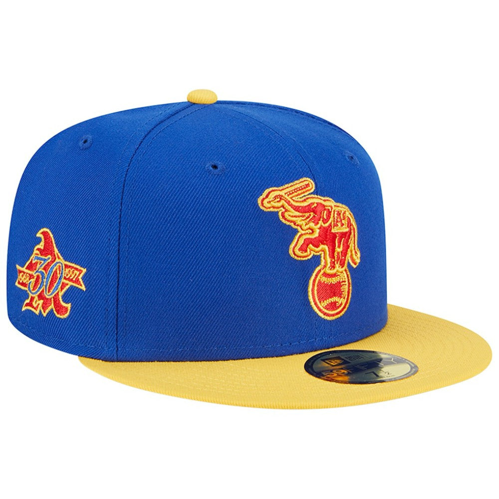 Athletics New Era Empire 59FIFTY Fitted Hat - Royal/Yellow - New Era on Sale
