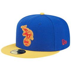 Athletics New Era Empire 59FIFTY Fitted Hat - Royal/Yellow - New Era on Sale