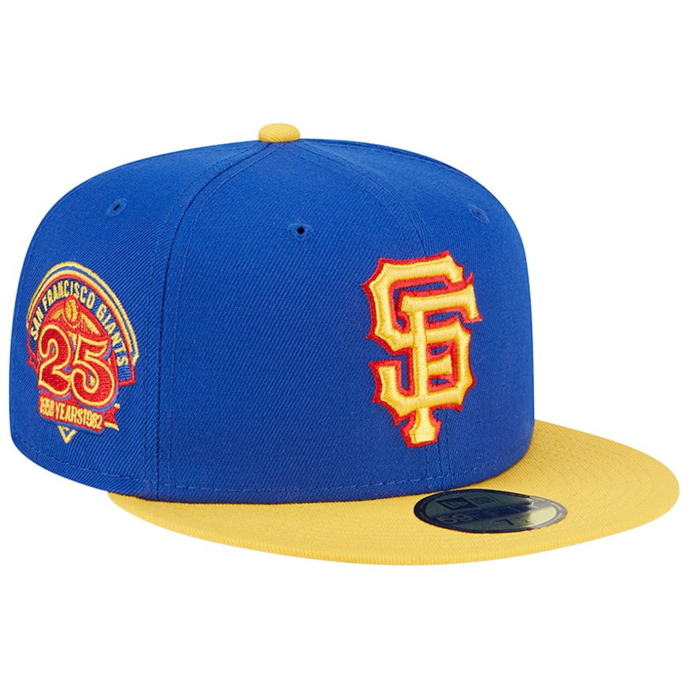 San Francisco Giants New Era Empire 59FIFTY Fitted Hat - Royal/Yellow - New Era Discount