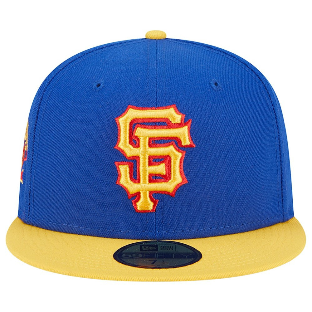 San Francisco Giants New Era Empire 59FIFTY Fitted Hat - Royal/Yellow - New Era Discount