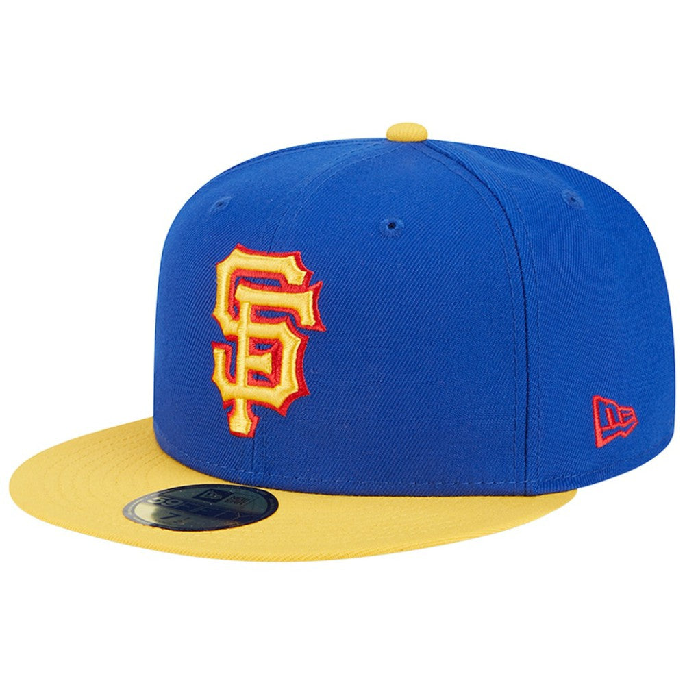 San Francisco Giants New Era Empire 59FIFTY Fitted Hat - Royal/Yellow - New Era Discount