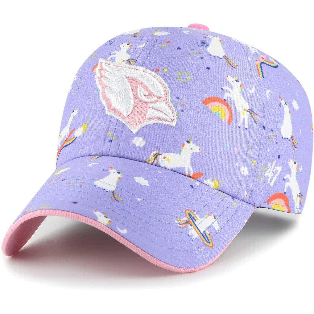 47 brand Arizona Cardinals '47 Girls Preschool Unicorn Clean Up Adjustable Hat Lavender