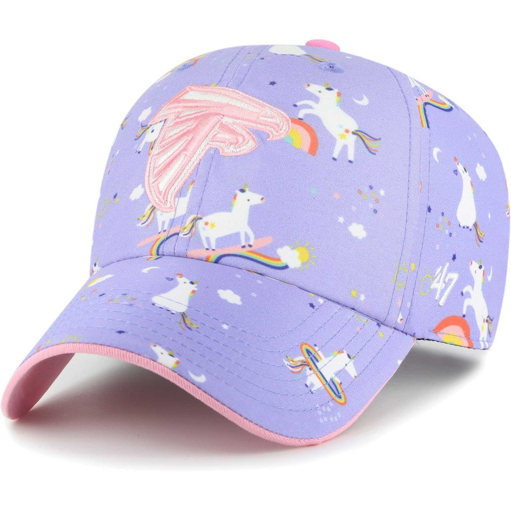 47 brand Atlanta Falcons '47 Girls Preschool Unicorn Clean Up Adjustable Hat Lavender