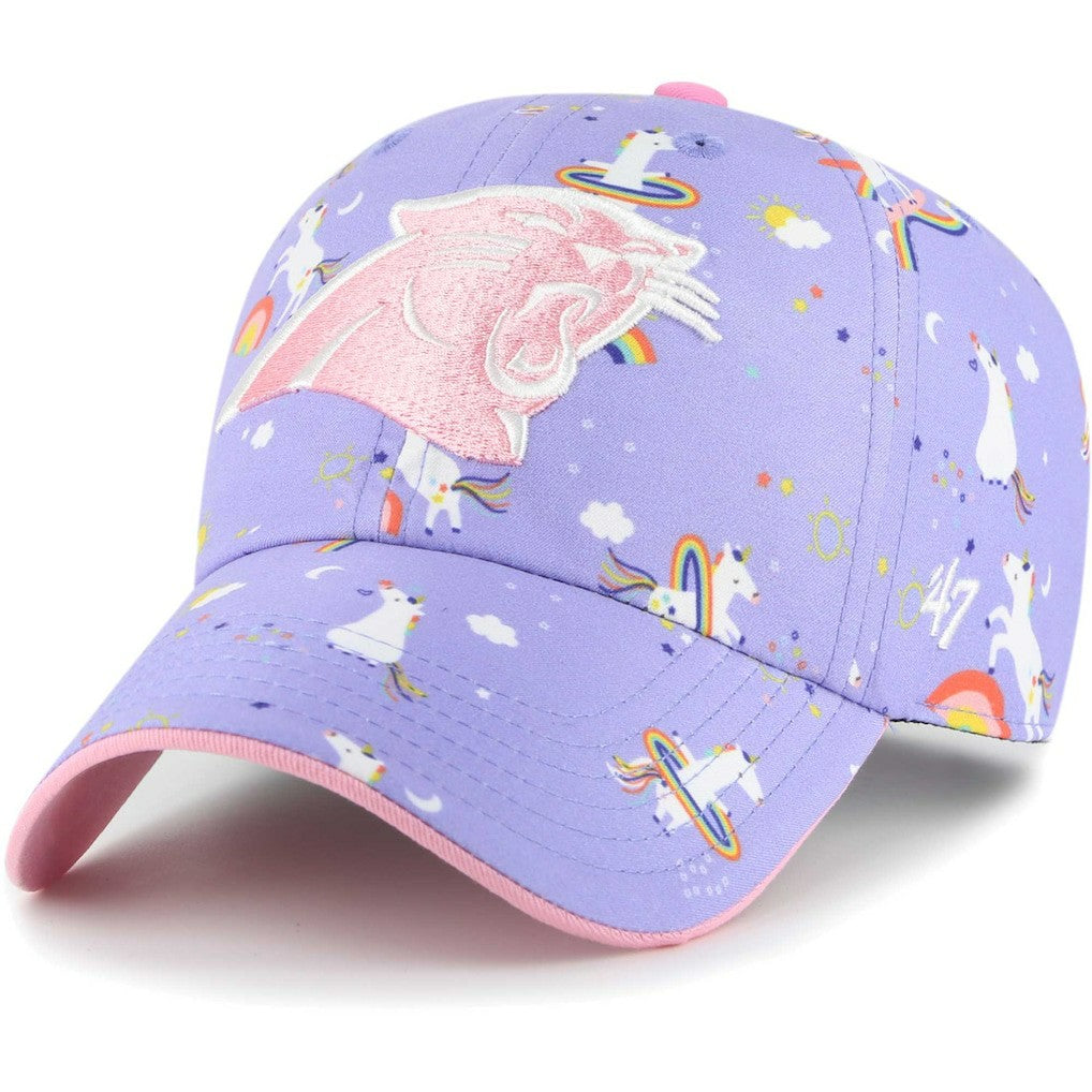 47 brand Carolina Panthers '47 Girls Preschool Unicorn Clean Up Adjustable Hat Lavender