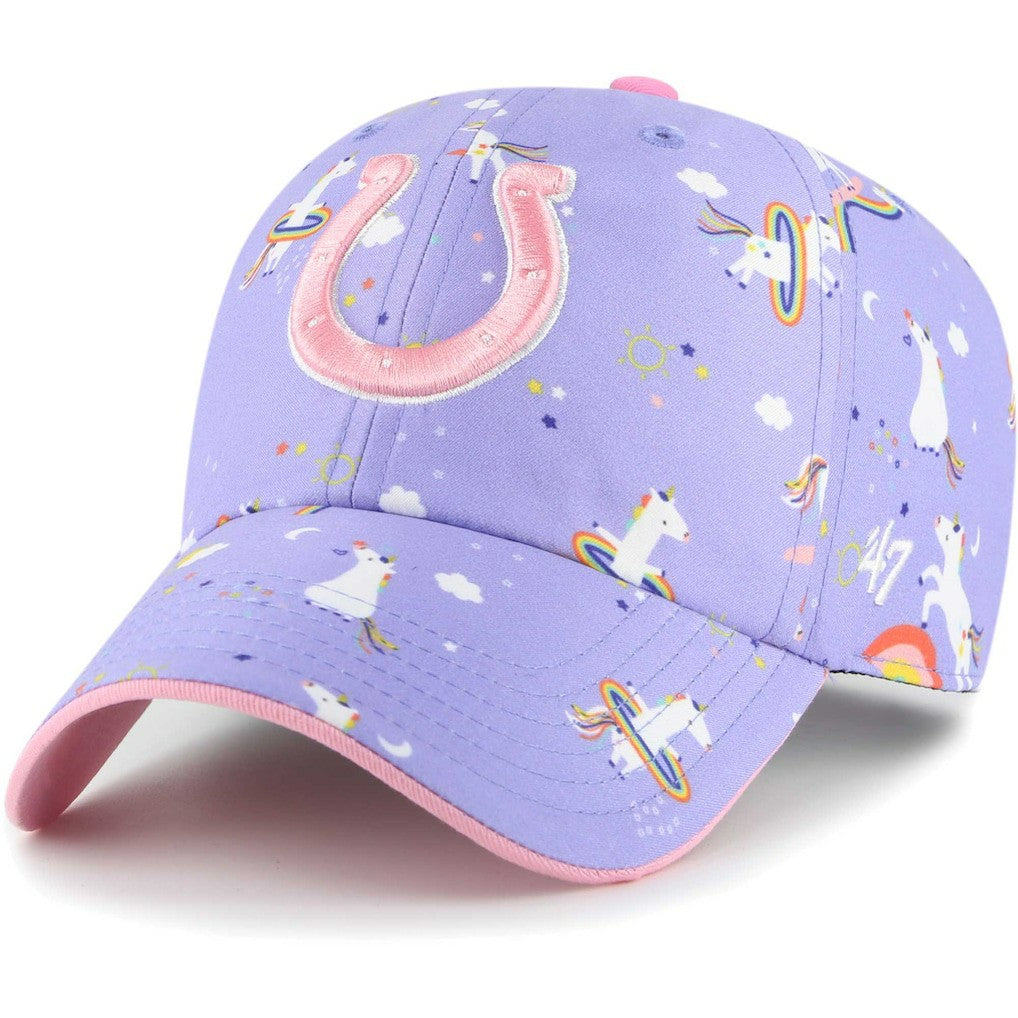 47 brand Indianapolis Colts '47 Girls Preschool Unicorn Clean Up Adjustable Hat Lavender