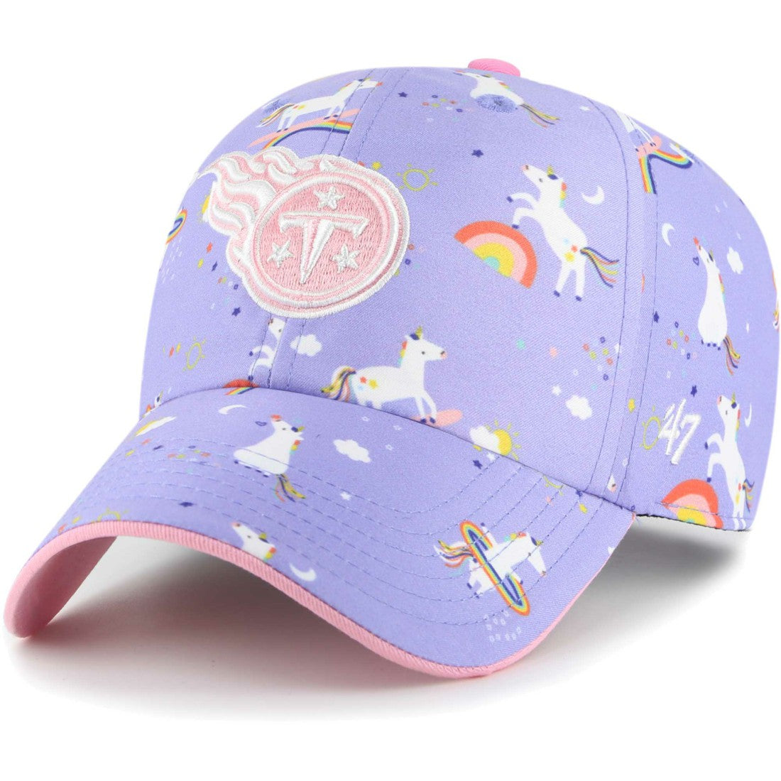 47 brand Tennessee Titans '47 Girls Preschool Unicorn Clean Up Adjustable Hat Lavender