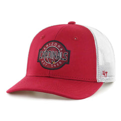 47 brand Arizona Cardinals '47 Youth Scramble Adjustable Trucker Hat Cardinal/White