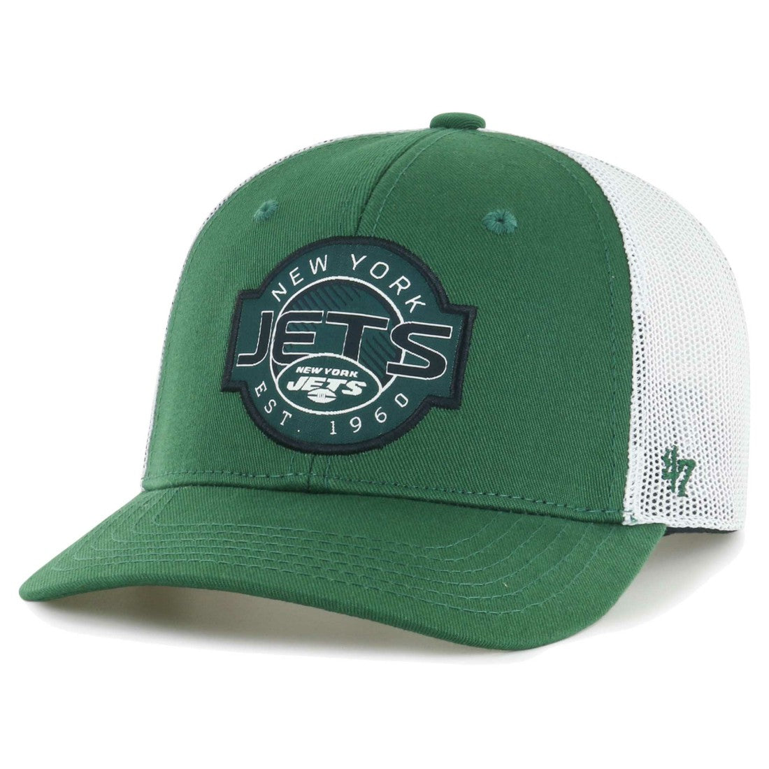 47 brand New York Jets '47 Youth Scramble Adjustable Trucker Hat Green/White