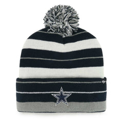 47 brand Dallas Cowboys '47 Powerline Cuffed Knit Hat with Pom Navy