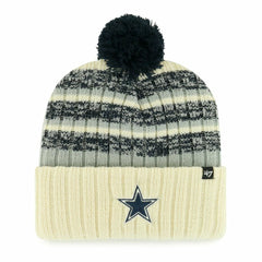 47 brand Dallas Cowboys '47 Tavern Cuffed Knit Hat with Pom Cream