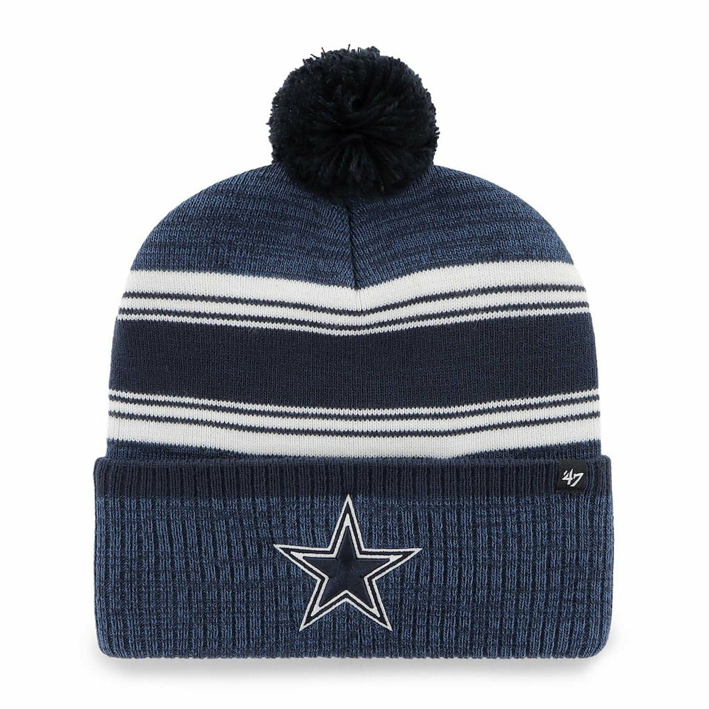 47 brand Dallas Cowboys '47 Fadeout Cuffed Knit Hat with Pom Navy