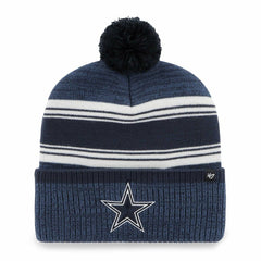 47 brand Dallas Cowboys '47 Fadeout Cuffed Knit Hat with Pom Navy