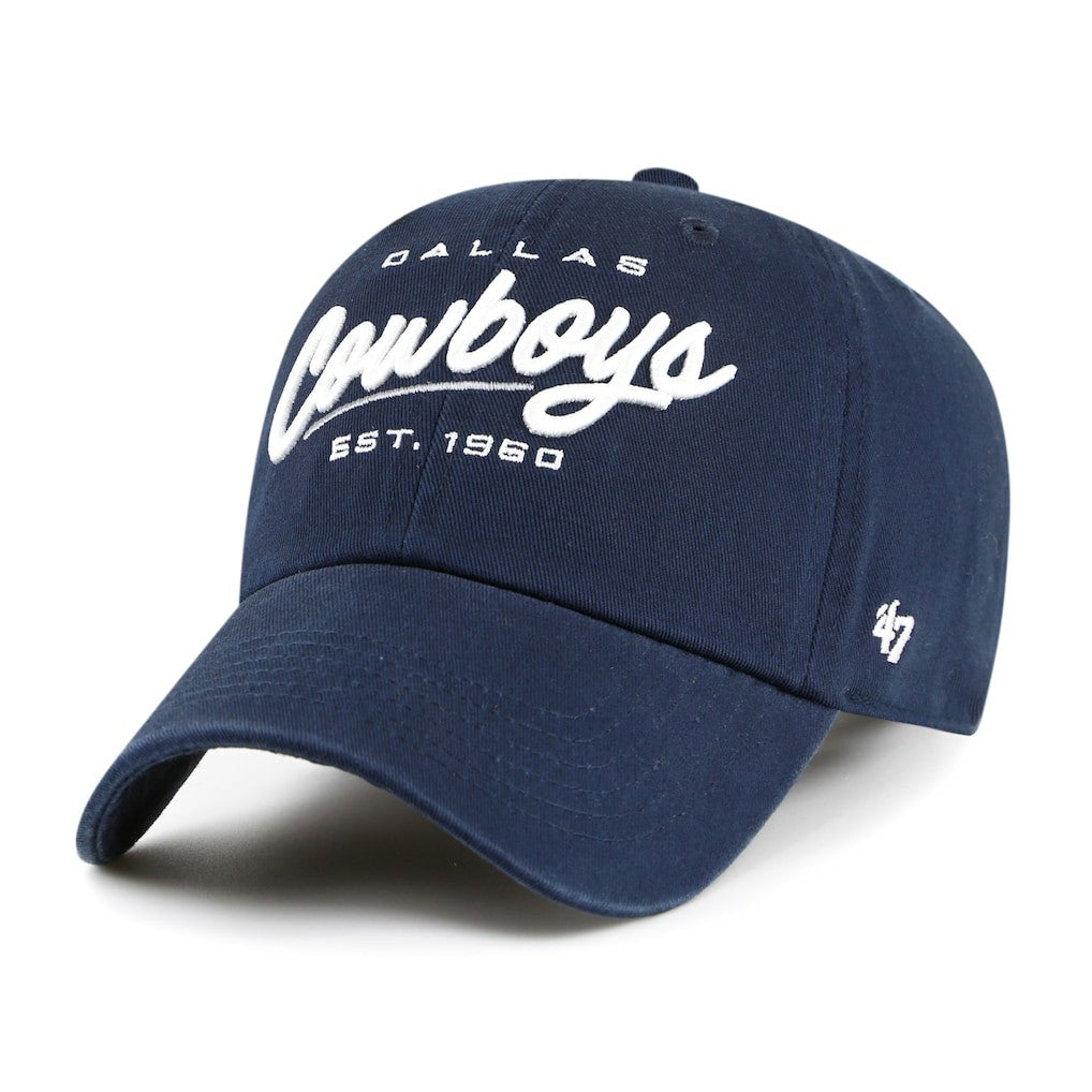 47 brand Dallas Cowboys '47 Women's Sidney Clean Up Adjustable Hat Navy