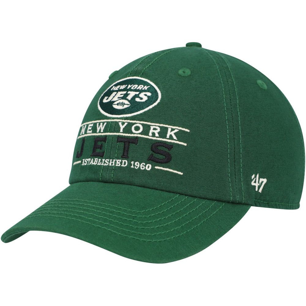 47 brand New York Jets '47 Vernon Clean Up Adjustable Hat Green