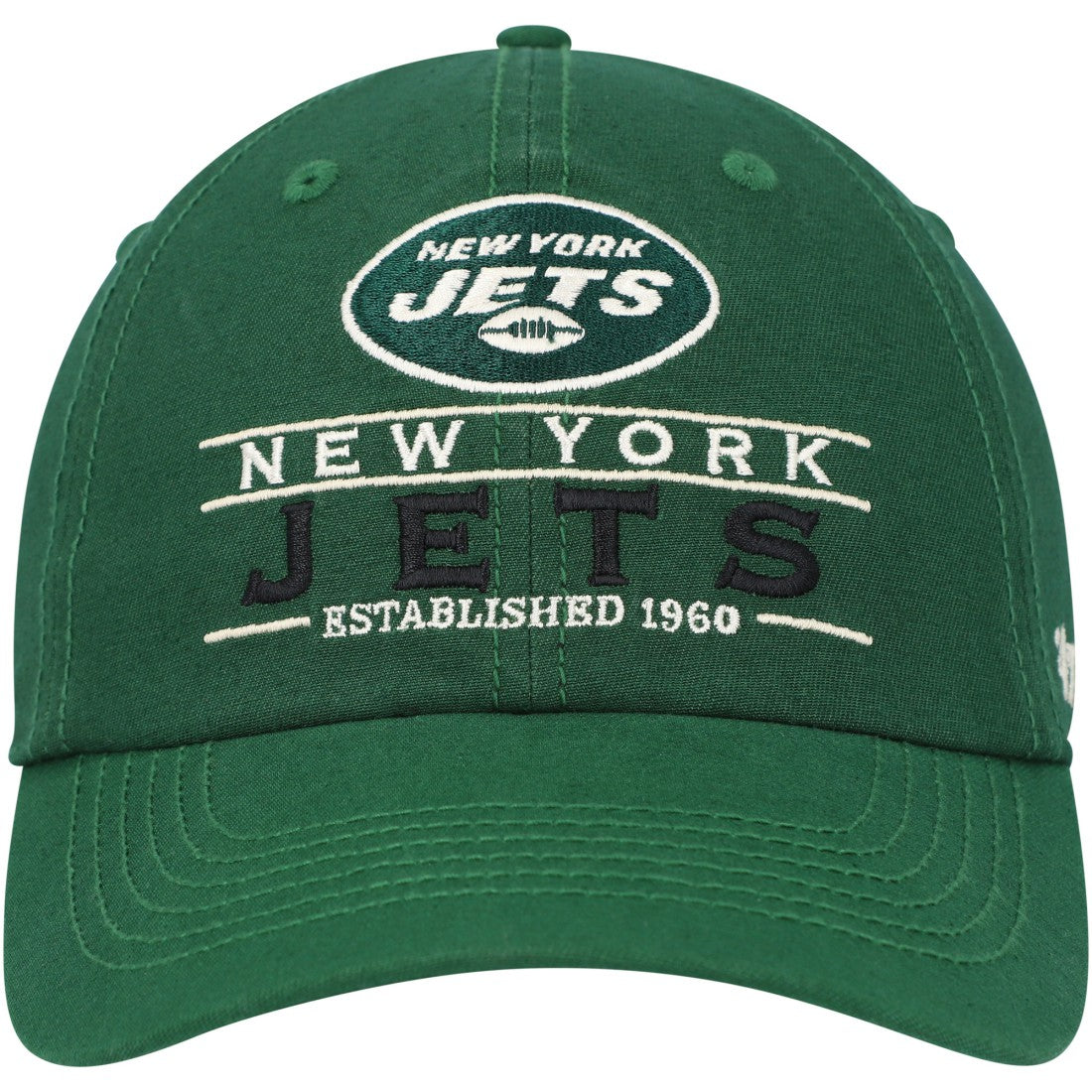 47 brand New York Jets '47 Vernon Clean Up Adjustable Hat Green