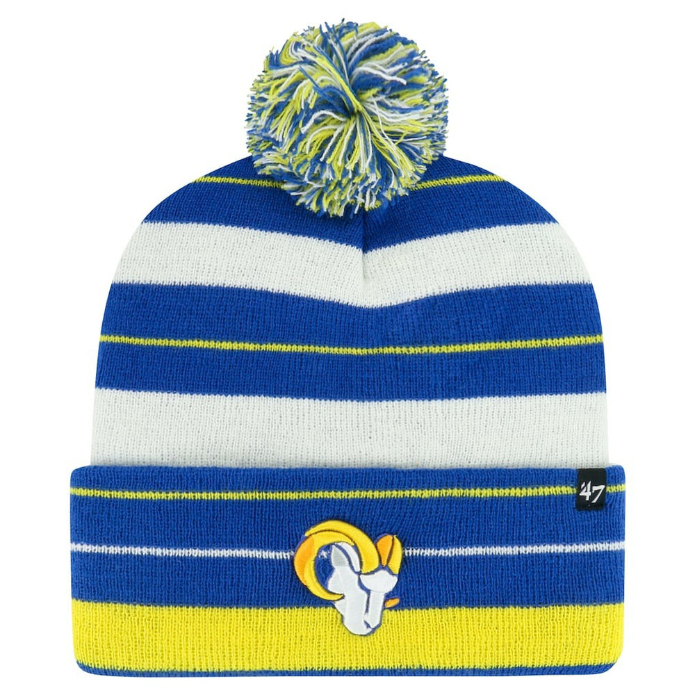 47 brand Los Angeles Rams '47 Powerline Cuffed Knit Hat with Pom Royal