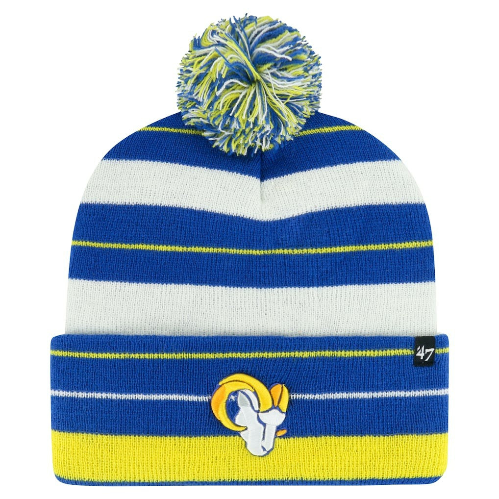 47 brand Los Angeles Rams '47 Powerline Cuffed Knit Hat with Pom Royal