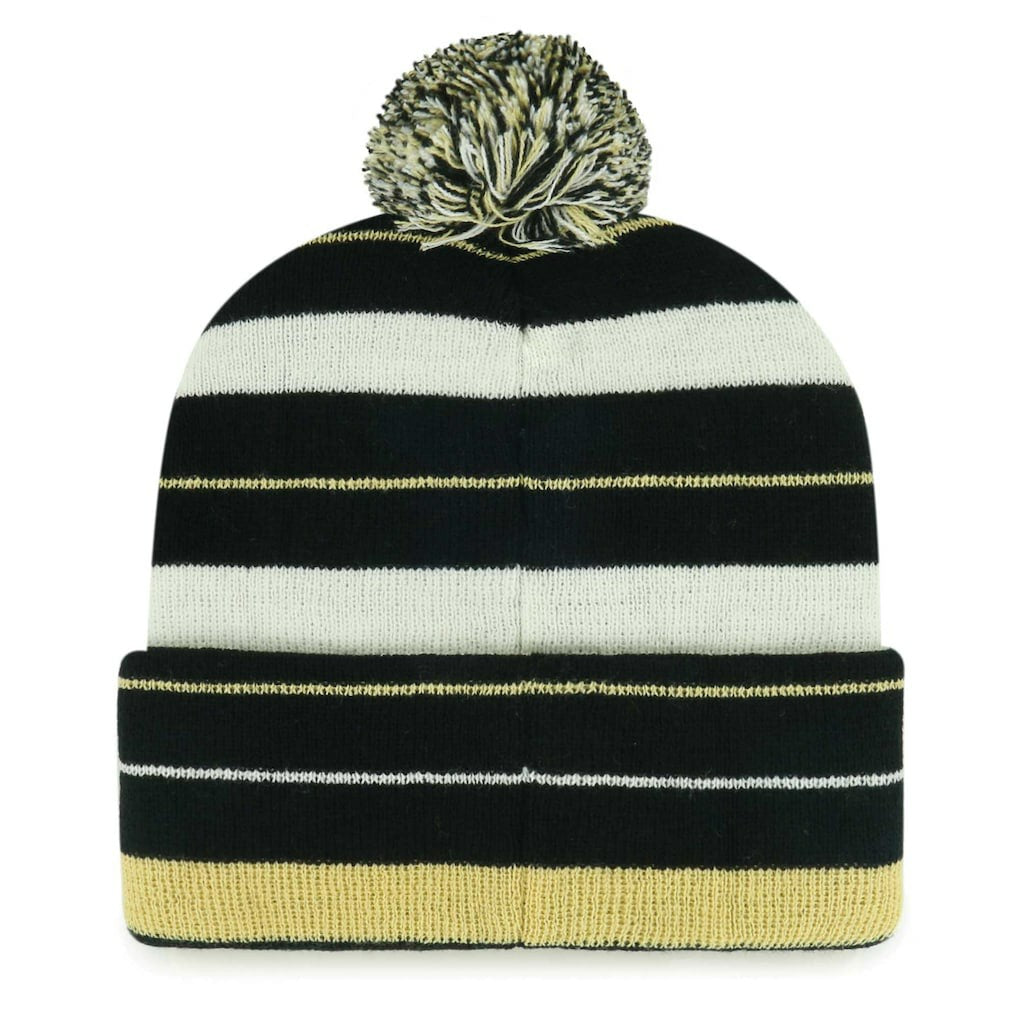 47 brand New Orleans Saints '47 Powerline Cuffed Knit Hat with Pom Black