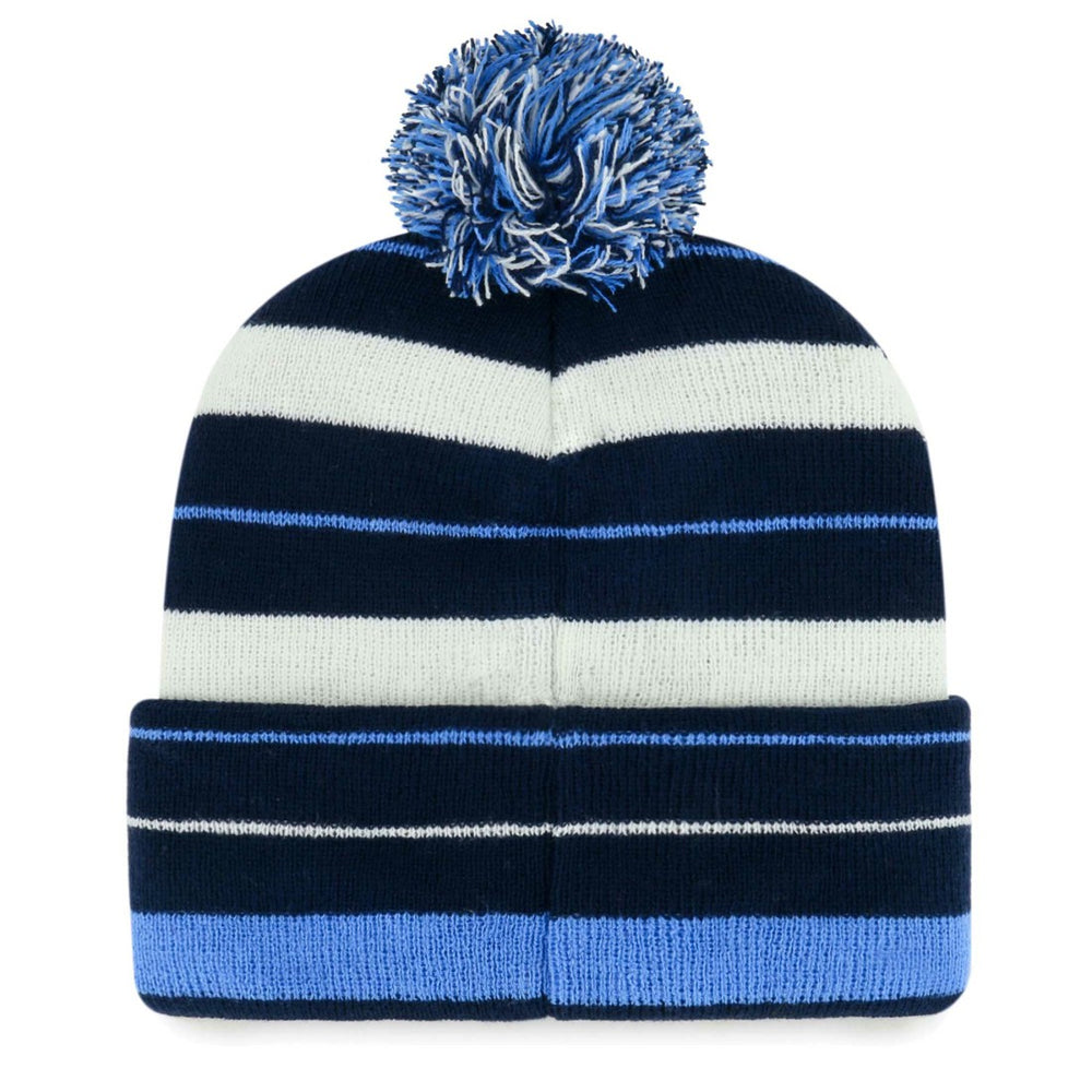 47 brand Tennessee Titans '47 Powerline Cuffed Knit Hat with Pom Navy