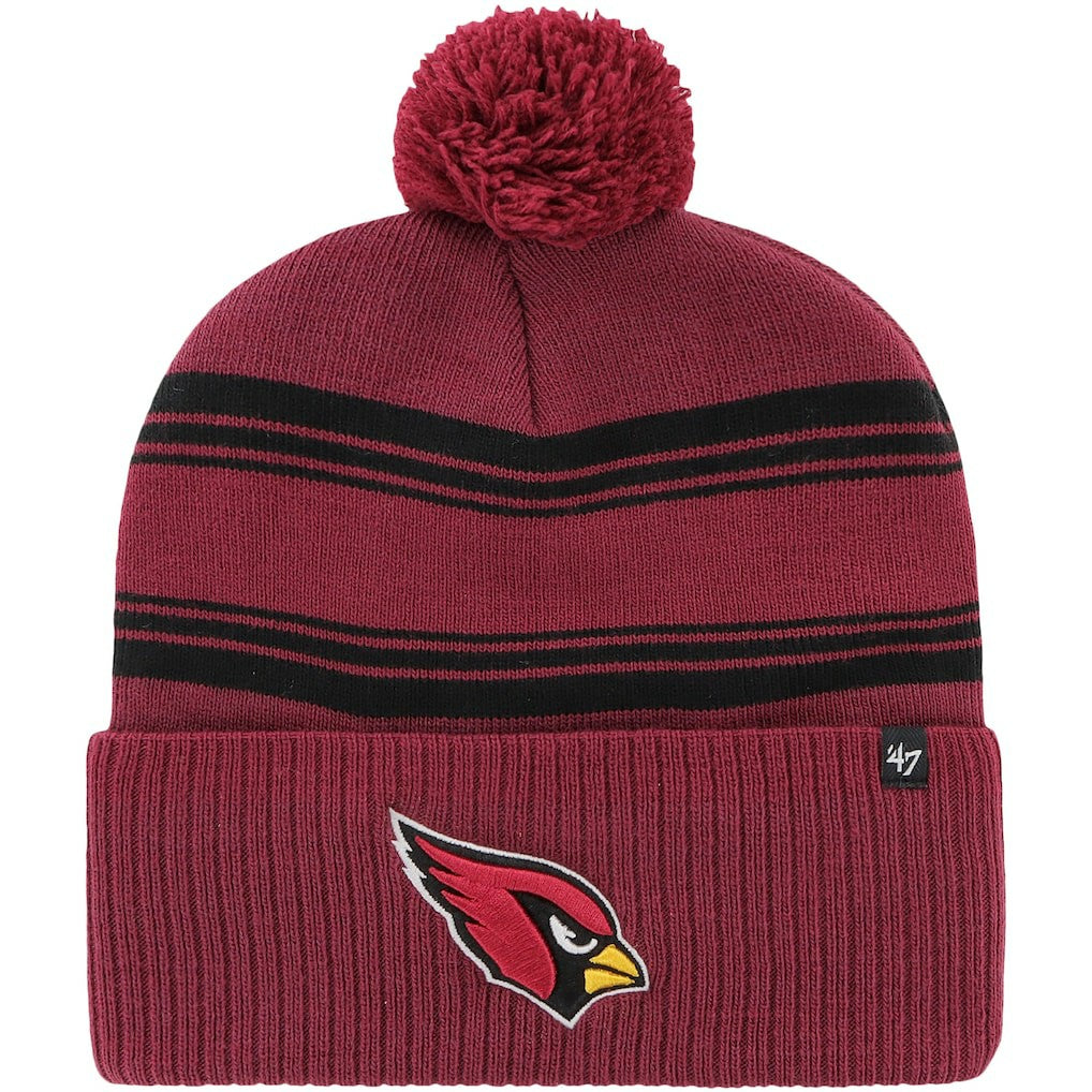 47 brand Arizona Cardinals '47 Fadeout Cuffed Knit Hat with Pom Cardinal